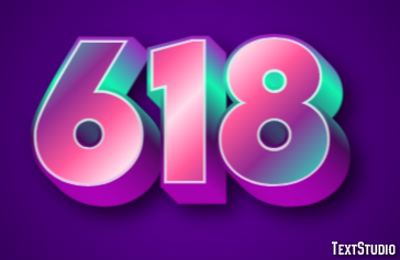 618 Text Effect