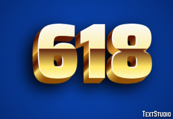 618 Text Effect
