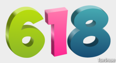 618 Text Effect