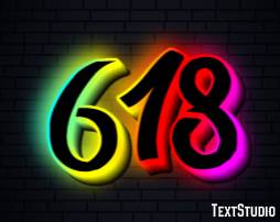 618 Text Effect