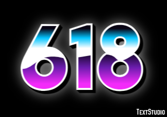 618 Text Effect