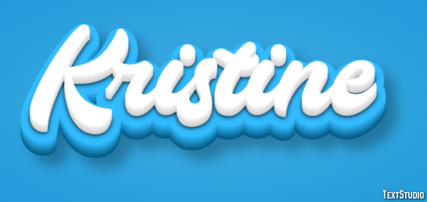 Kristine Efecto de texto