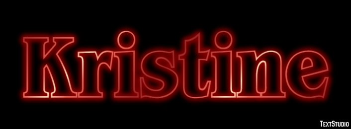 Kristine Efecto de texto