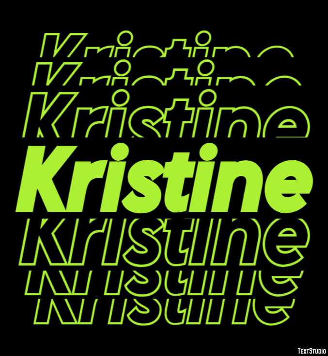 Kristine Efecto de texto
