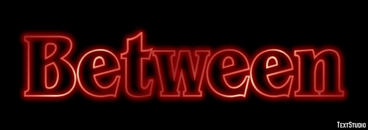Between Effetto testo