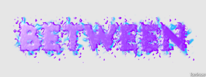 Between Text Effect