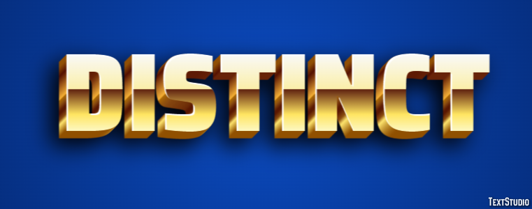 Distinct Text Effect