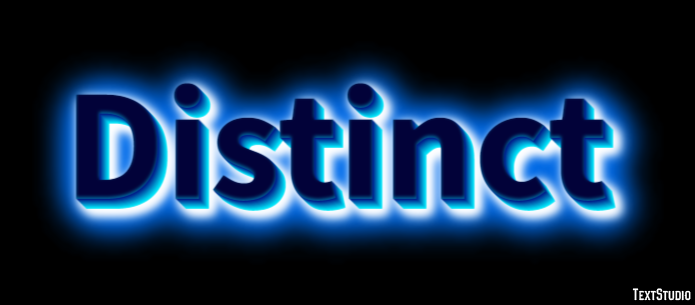 Distinct Text Effect
