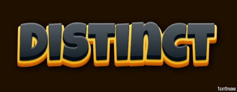 Distinct Text Effect