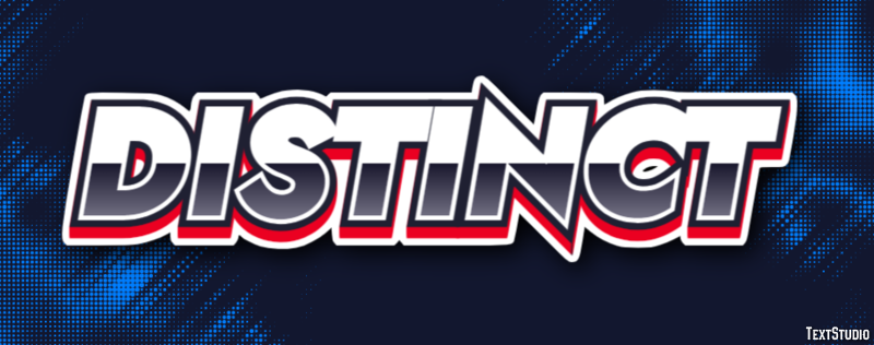 Distinct Text Effect