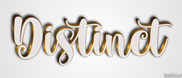Distinct Text Effect