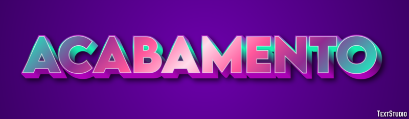Acabamento Effet de texte