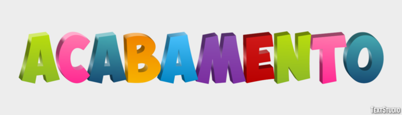Acabamento Effet de texte