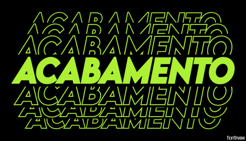 Acabamento Effet de texte