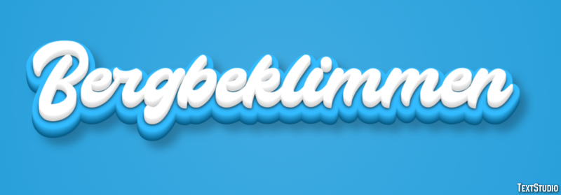Bergbeklimmen Texteffekt