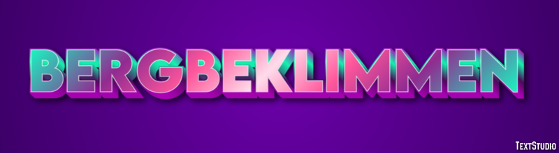 Bergbeklimmen Texteffekt