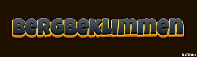 Bergbeklimmen Texteffekt