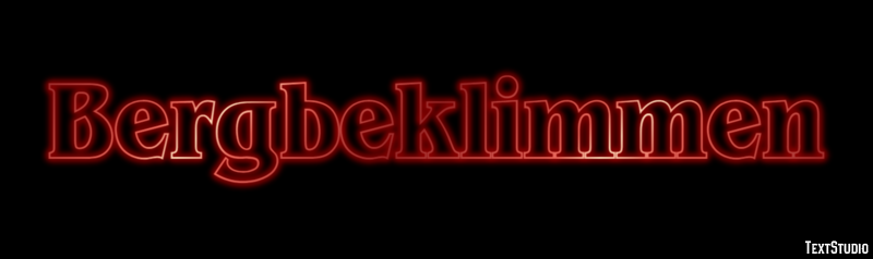 Bergbeklimmen Texteffekt