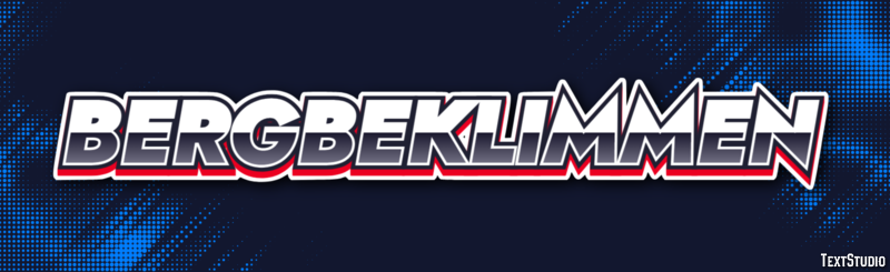 Bergbeklimmen Tekst Effect