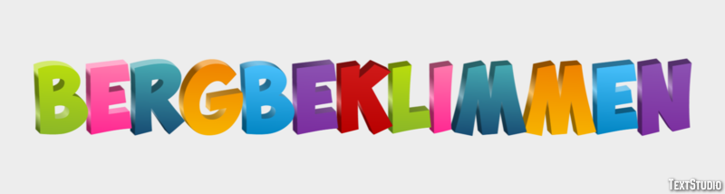 Bergbeklimmen Texteffekt
