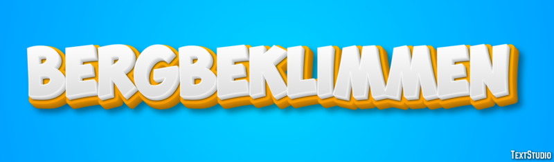 Bergbeklimmen Tekst Effect
