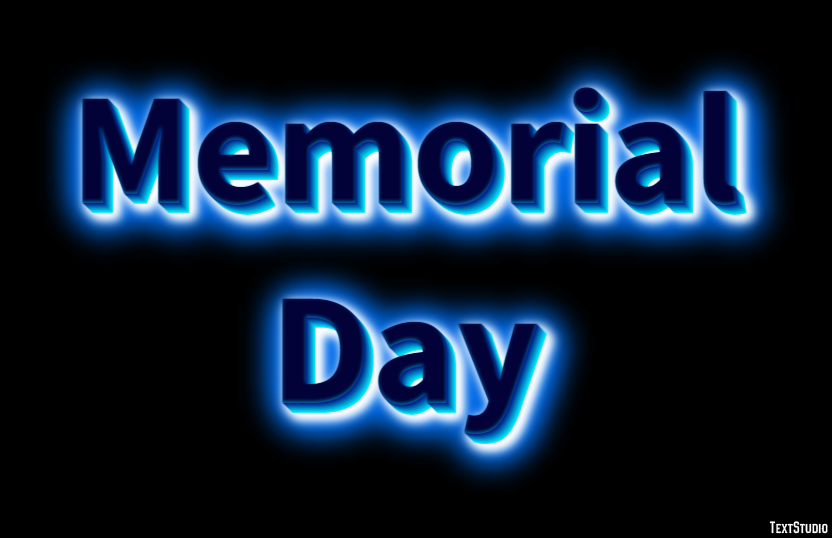 Memorial Day Effet de texte