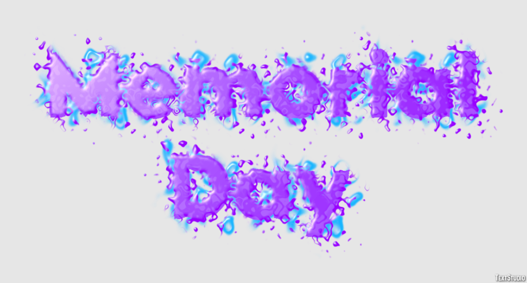 Memorial Day Effet de texte