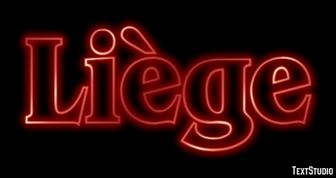 Liège Texteffekt