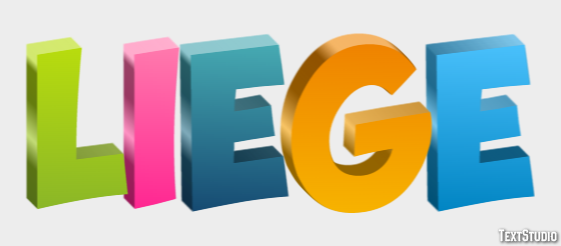 Liège Texteffekt