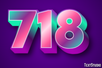 718 Efecto de Texto