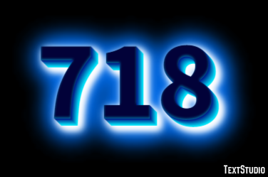 718 Text Effect