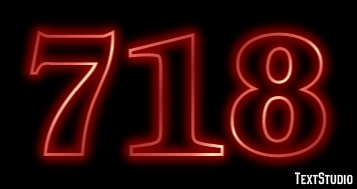 718 Text effect