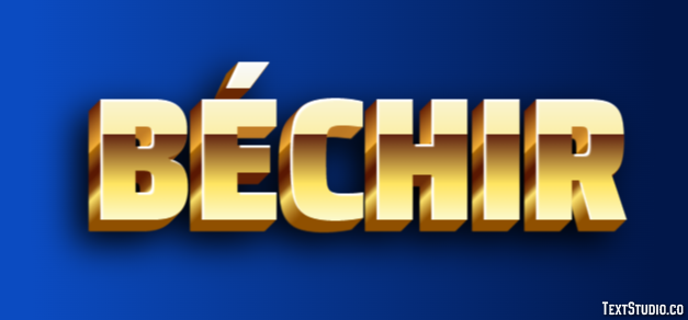 Béchir Efecto de texto