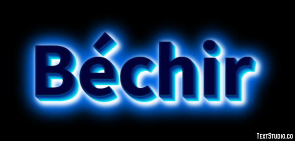 Béchir Efecto de texto