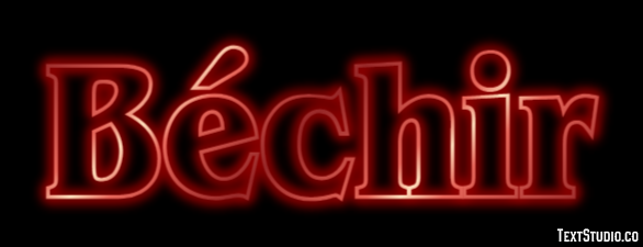 Béchir Efecto de texto