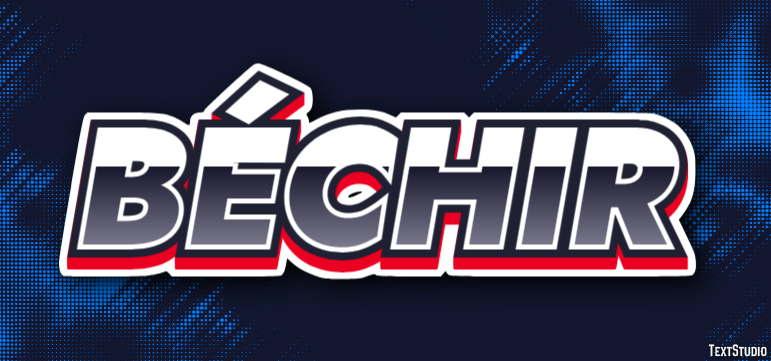 Béchir Efeito de texto