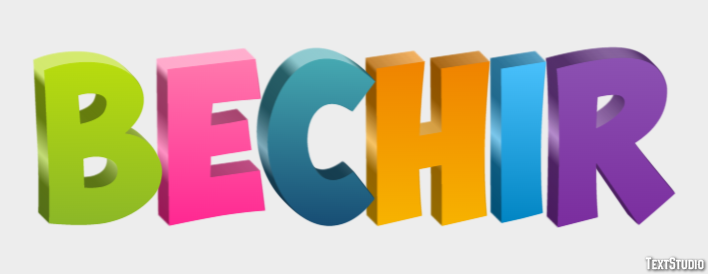 Béchir Efecto de texto