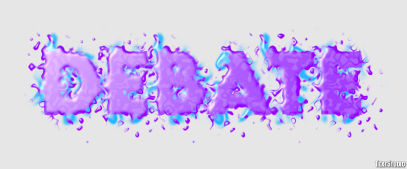 Debate Text Effect