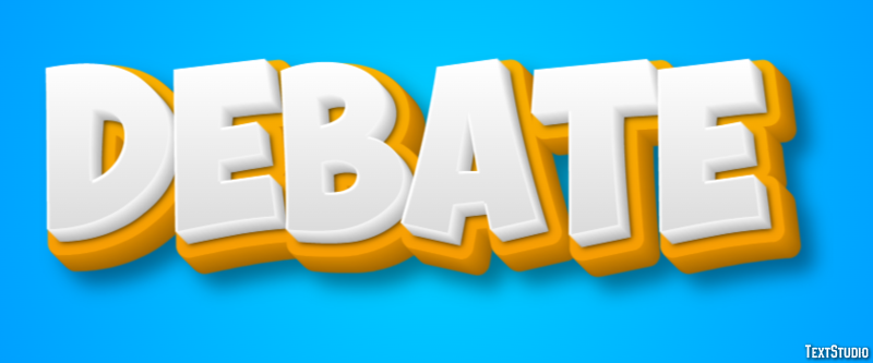 Debate Text Effect