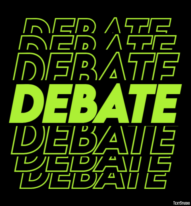 Debate Text Effect
