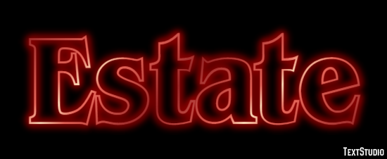 Estate Text Effect