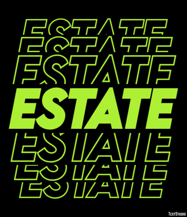 Estate Эффект текста