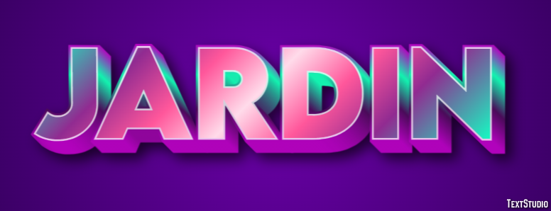 Jardin Effet de texte