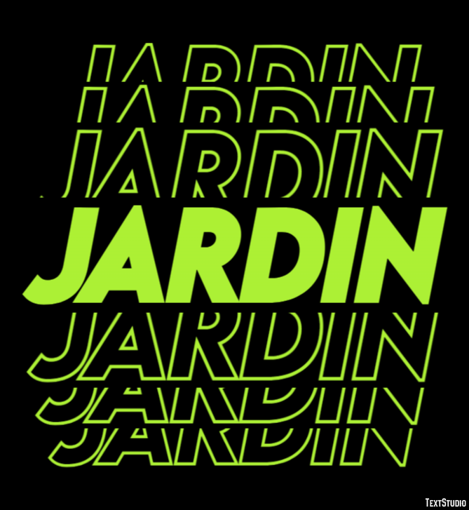 Jardin Tekst Effect