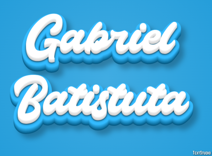 Gabriel Batistuta Efeito do texto