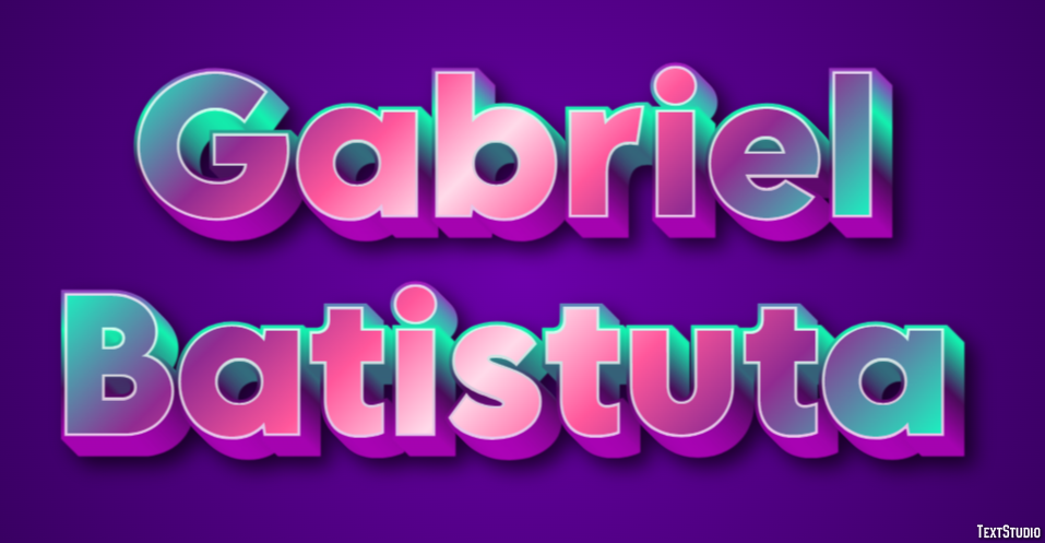 Gabriel Batistuta Efeito do texto