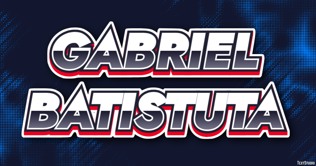 Gabriel Batistuta Effetto testo
