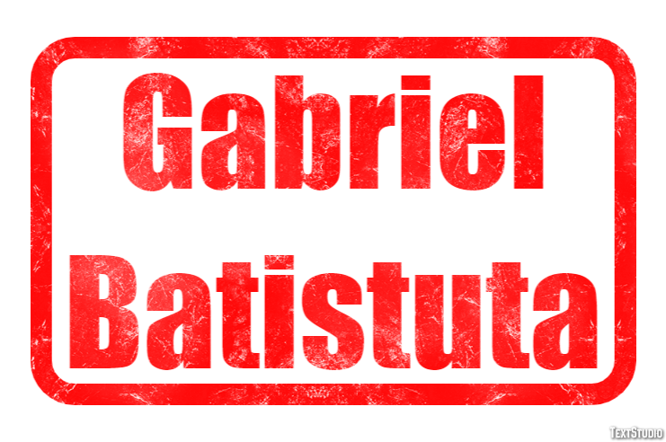 Gabriel Batistuta Effetto testo