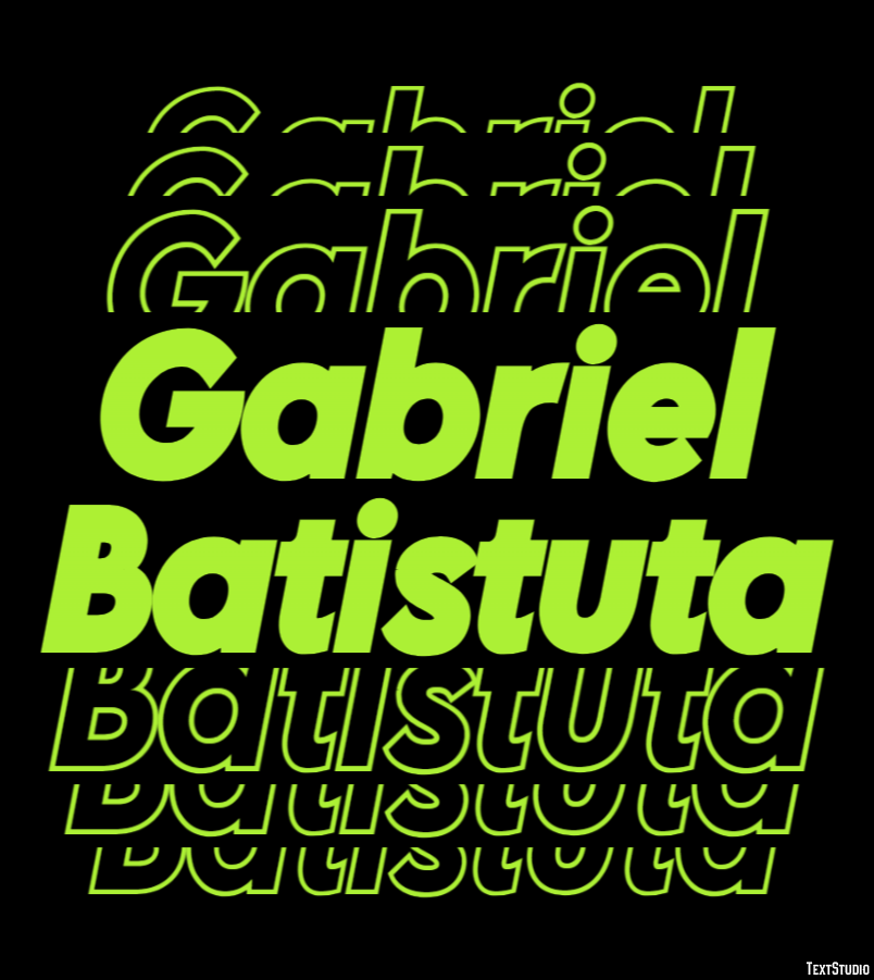 Gabriel Batistuta Efeito do texto