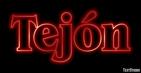 Tejón Efecto de texto